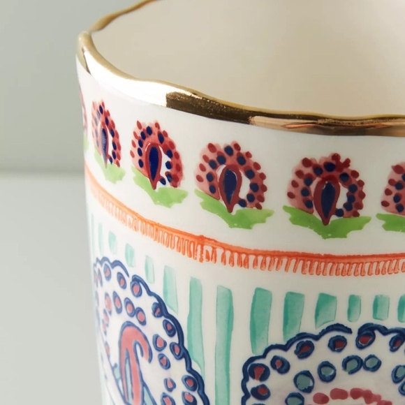 Anthropologie Painted Elza Vase, Large - Picture 7 of 8